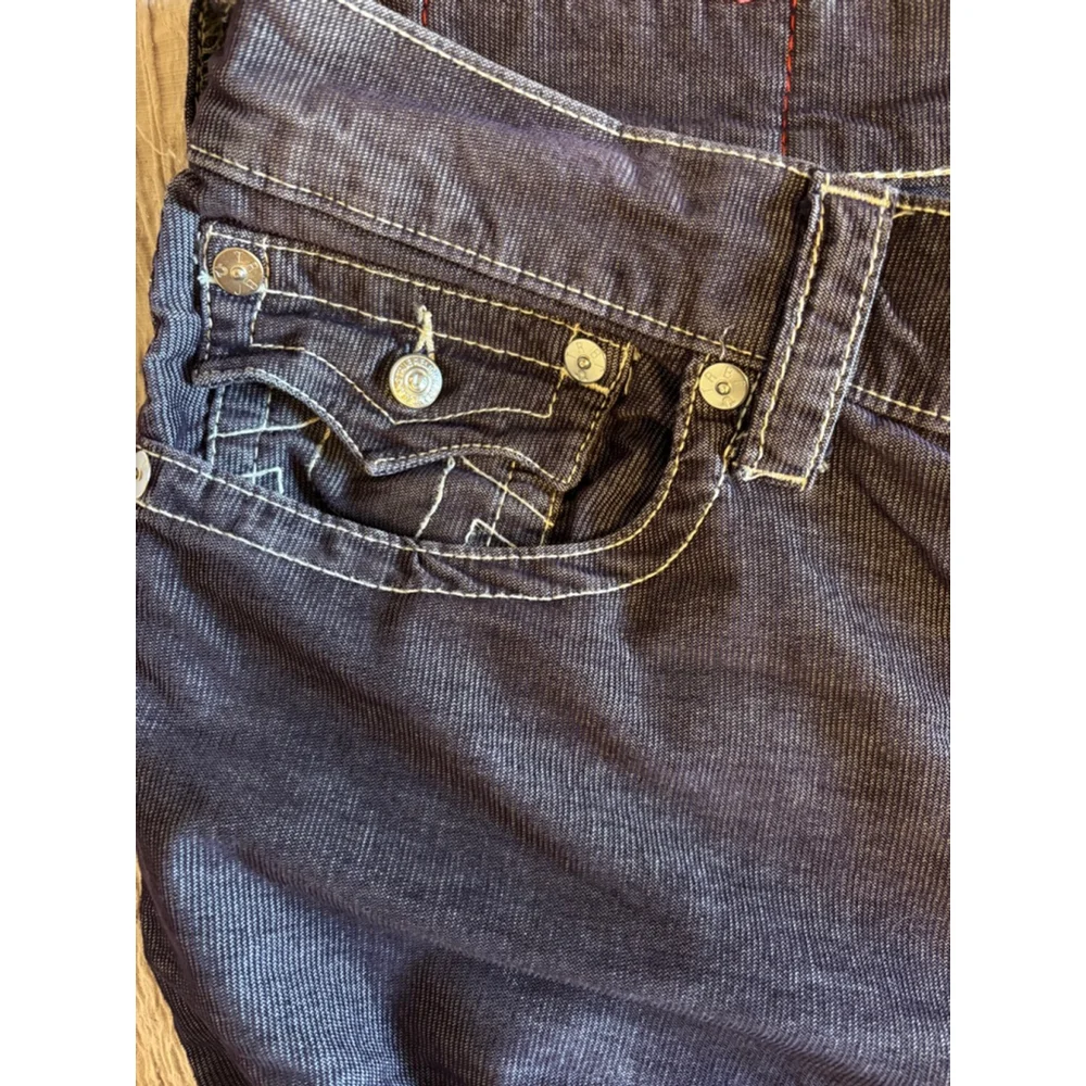 TRUE RELIGION Ricky Corduroy Pants RARE Y2K Charcoal Gray Vintage Men's 34 - Picture 6 of 8